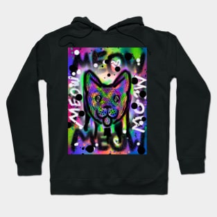 Spray Paint Cat V7 Hoodie